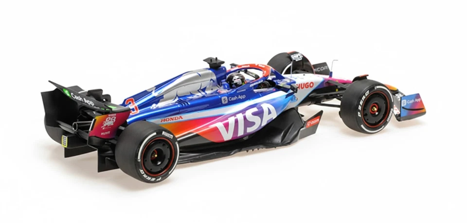 Minichamps 1:18 VISA CASH RB FORMULA ONE VCARB 01 DANIEL RICCIARDO MIAMI GP 2024 - Immagine 2 di 4