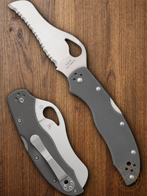 Byrd Gooney Lockback Folding Knife 3.38'' 9Cr18MoV Steel Blade Gray G10 Handle