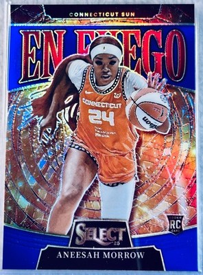 2025 WNBA Panini Select Blue En Fuego ANEESA MORROW /49 SP #4 Sun
