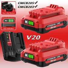 For Craftsman V20 MAX Battery CMCB204 CMCB205 CMCB202 20V Battery/Charger LOT