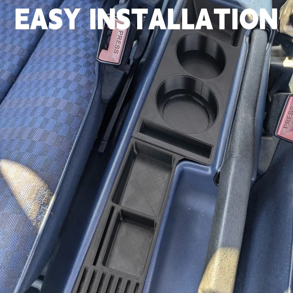 Center Console Cup Holder with Storage Box For Mercedes Benz 190 W201 Baby-Benz - Image 3 of 4