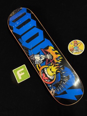 SUPER RARE World Industries Heavy Metal Rock Flame Boy Skateboard