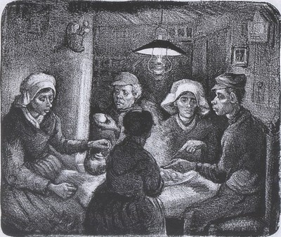 Vincent van Gogh 145 Kartoffelfresser Nuenen 1885 Kunstdruck Poster Leinwand Wand De