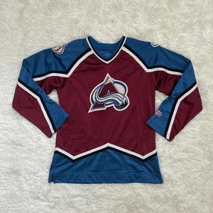 Vintage Colorado Avalanche Sportswear blue & burgundy hockey jersey Size L