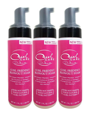 Dr. Miracle's Curl Care Curl Friendly Blowout Foam 7 Oz Set of 3