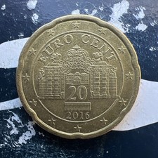 20 Euro Cent Coin Austria 2016 Circulation Coin Collectible Coin Course Coin Austria Coin