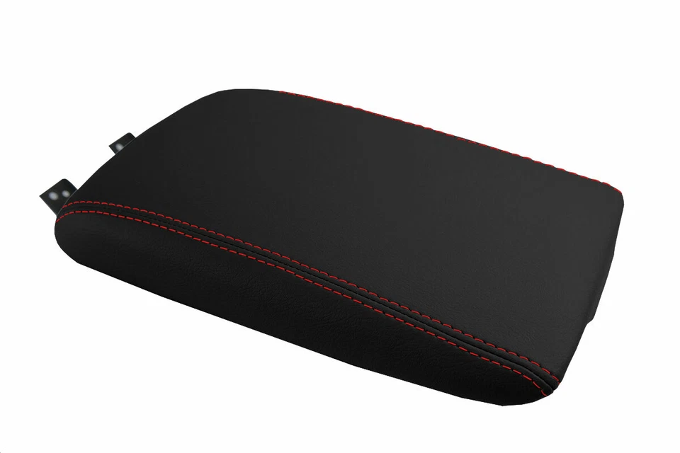 适用于 1993 - 1997 英菲尼迪 J30 PVC 皮革控制台盖拉盖红色针脚 — 第 2/4 张图片