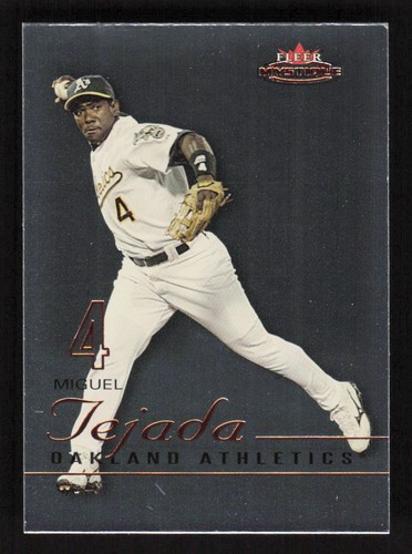 2003 Fleer Mystique Miguel Tejada #4 card