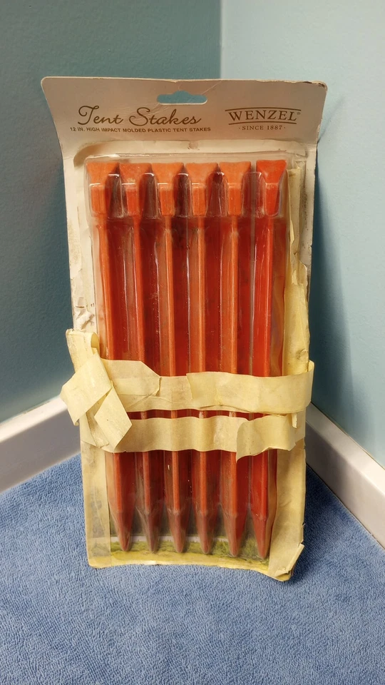 9 estacas de tienda Wenzel 12" nuevas y usadas Foto 2 de 4