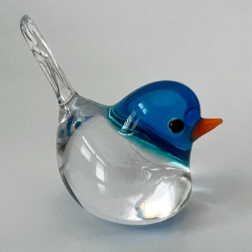 New!! Murano Glass, Handcrafted Unique Paperweight, Lovely Bird Figurine, Size 2
