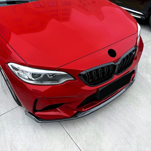 For BMW 2 Series F87 M2 Coupe 2016-21 2019 Front Bumper Spoiler Splitter Lip Kit - Picture 9 of 11
