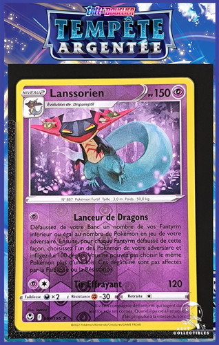 Carte Pokémon Lanssorien 089/195 Holo Reverse EB12 Tempête Argentée FR