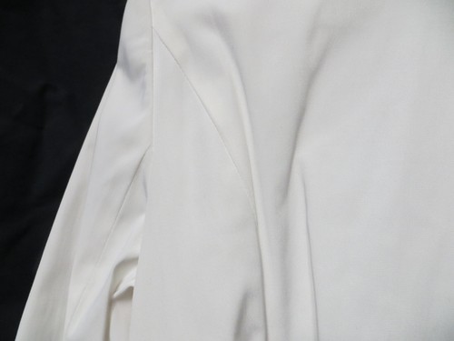 CYNTHIA ROWLEY WHITE TRENCH JACKET SIZE L NWT - Picture 14 of 16