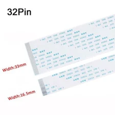 32Pin FFC Flexible Flat Cable Ribbon 0.5 / 1.0mm Pitch AWM 20624 Length 6 - 40CM
