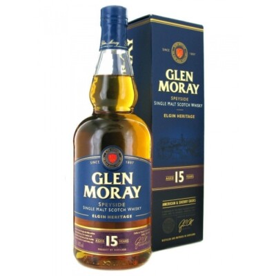 Glen Moray 15 Jahre Single Malt Scotch Whisky - 40 % / 0,7L