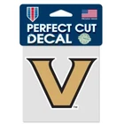 Vanderbilt Commodores 4"x4" Perfect Cut Car Decal [NEW] NCAA Auto Sticker Emblem