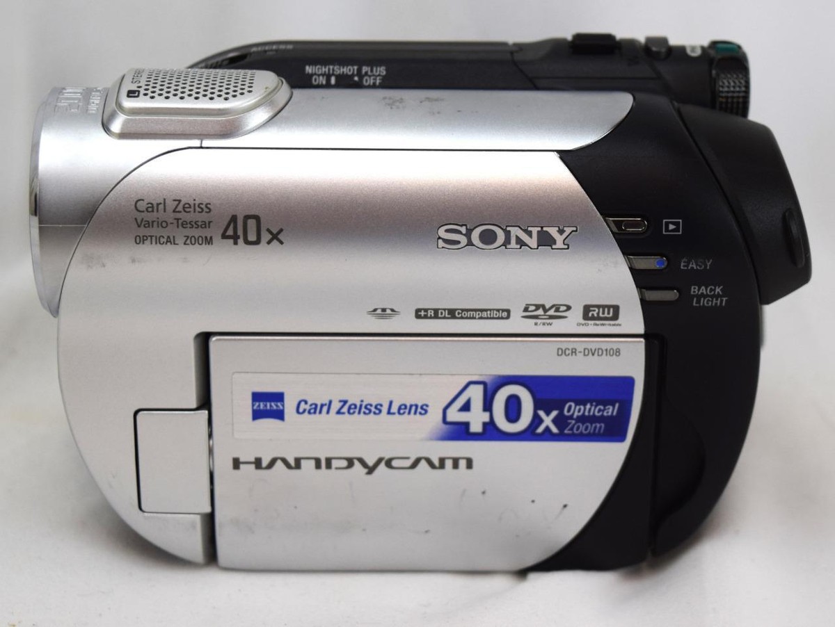 Sony Hybrid 40x Zeiss Optical Zoom Handycam Untested For Parts