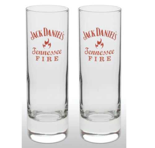 Jack Daniels Tennessee Fire Tall Glass X 2 - Afbeelding 1 van 3