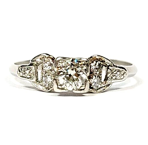35 Carat Diamond Platinum Vintage Engagement Ring Size 5 1/2 | Ebay