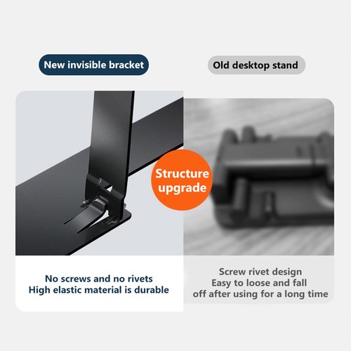 Mini Portable Phone Holder Stand Mount Stick on Mobile Phones Universal Foldable - Photo 4 sur 9