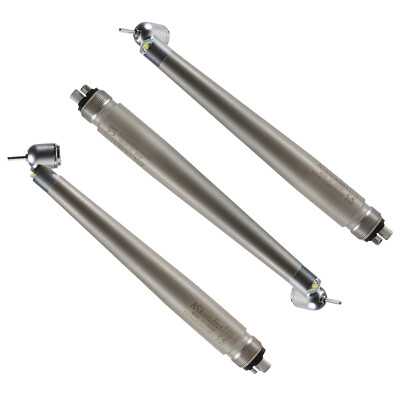 3X Dental 45 Degree Fiber Optic LED E-generator High Speed Handpiece 4Hole AC4