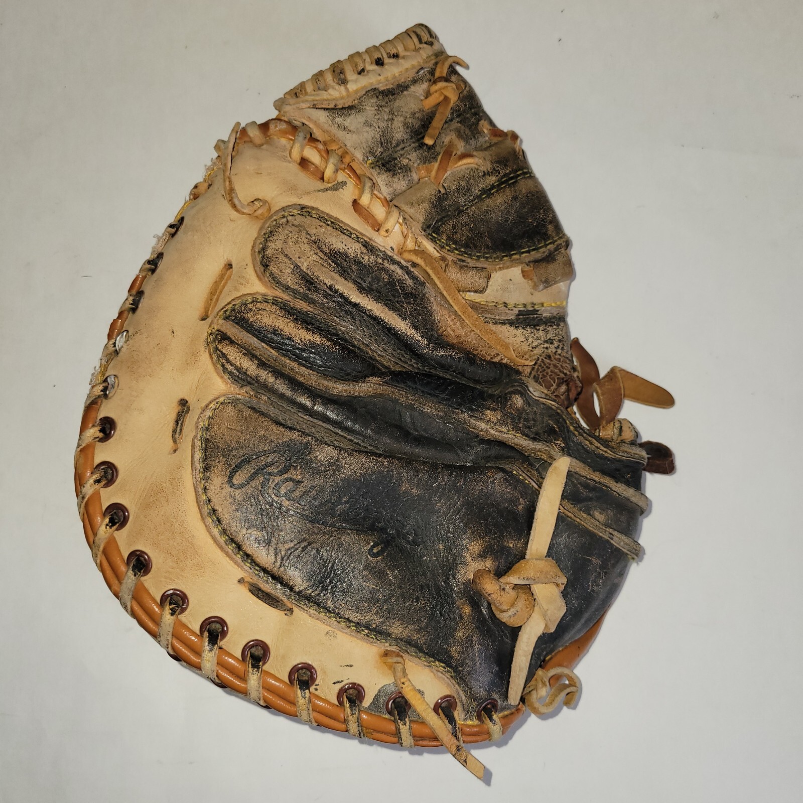 Rawlings RCM 7 RHT Lance Parrish Catchers Mitt Glove Seasoned Lite Toe