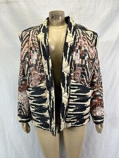 Maria Cher Junin Gwen Quilted Cotton Jacket Sz S