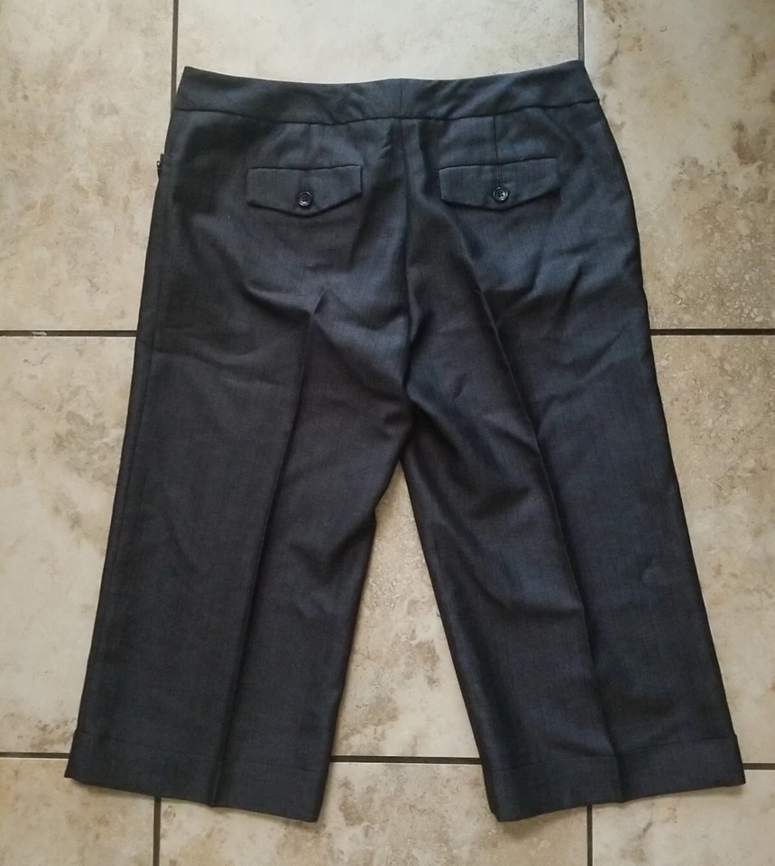 The Limited Pants Women's Cassidy Fit Straight Leg Dress Blue Crop Size 8 - Image 2 of 4