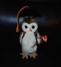 TY BEANIE BABY "WISE" CLASS OF 98 GRADUATION OWL 4187 WITH TAG