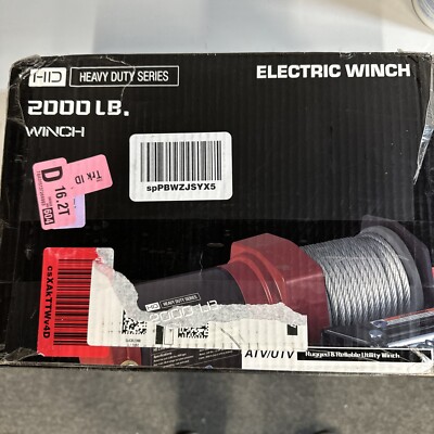 RUGCEL 2000-lb. ATV/UTV 12VElectric Winch (2000LB)
