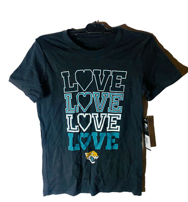 NFL Team Apparel Girls Jacksonville Jaguars T-Shirt MEDIUM Schwarz