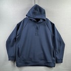 Lululemon Hoodie Mens 2XL Blue Smooth Spacer Classic Fit Pullover Sweatshirt