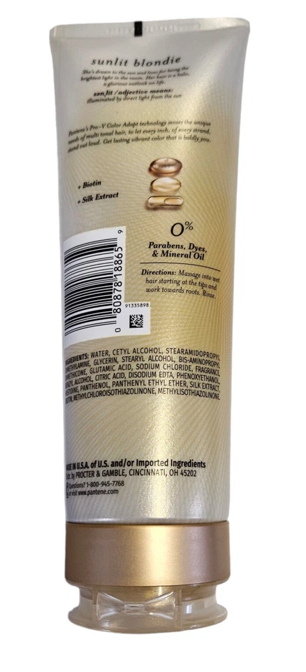 3 Pack Pantene Sunlit Blondie Daily Rescue Conditioner Toner For Blonde Hair 8oz - Image 3 of 3