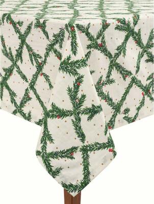 KATE SPADE 1pc PINE NEEDLES'' TABLECLOTH 70'' RD NIP