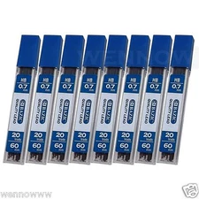 Quality Mechanical Pencil Lead Refill, HB 0.7mm, 60mm Length