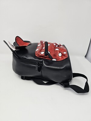 Disney Bioworld Mickey Minnie Mouse Black & Red Ears  Backpack Purse Handbag Bioworld Disney Minnie & Mickey Convertible Mini Backpack  main image 2