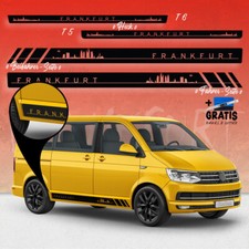 Seiten-Streifen Aufkleber-Set, komp. mit VW T5/T6 - Skyline Stadt Frankfurt R Seiten-Streifen Aufkleber-Set, komp. mit VW T5/T6 - Skyline Stadt Frankfurt R