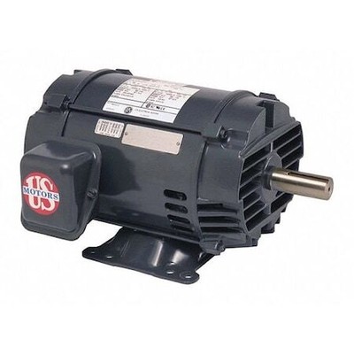 U.S. Motors D5p2h 3-Phase Motor, 5 Hp, 184T Frame, 200V Voltage, 1,760