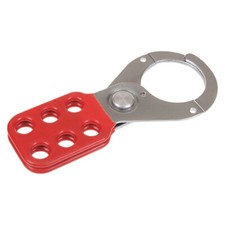 LOTO Red Premier Vinyl Lockout Hasp - 6 mm Schäkelstärke, 6 Loch