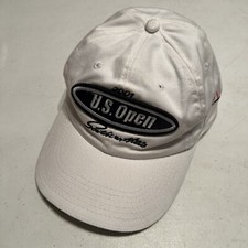 2001 US Open Hat 101st Southern Hills Cap Strap Back White Cotton Slazenger FLAW