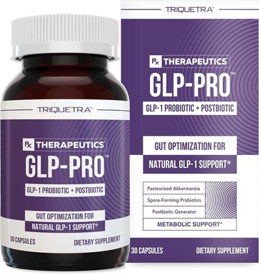 Triquetra Health GLP-Pro | GLP-1 Support Probiotic & Postbiotic - 30 Count