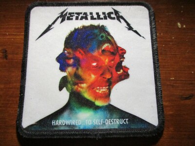 Metallica Hardwired to Self Destruct Patch 3 x3  Album Cover Rock Metal