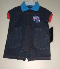 Brand New Rocawear Baby Denim Romper size: 3/6 M