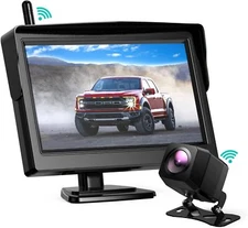 5' Monitor Wireless Backup Camera Rear View Cam Reverse System Waterproof