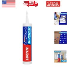 Power Grab Express All Purpose Construction Adhesive, 9 fl oz Cartridge, 1 Pa...