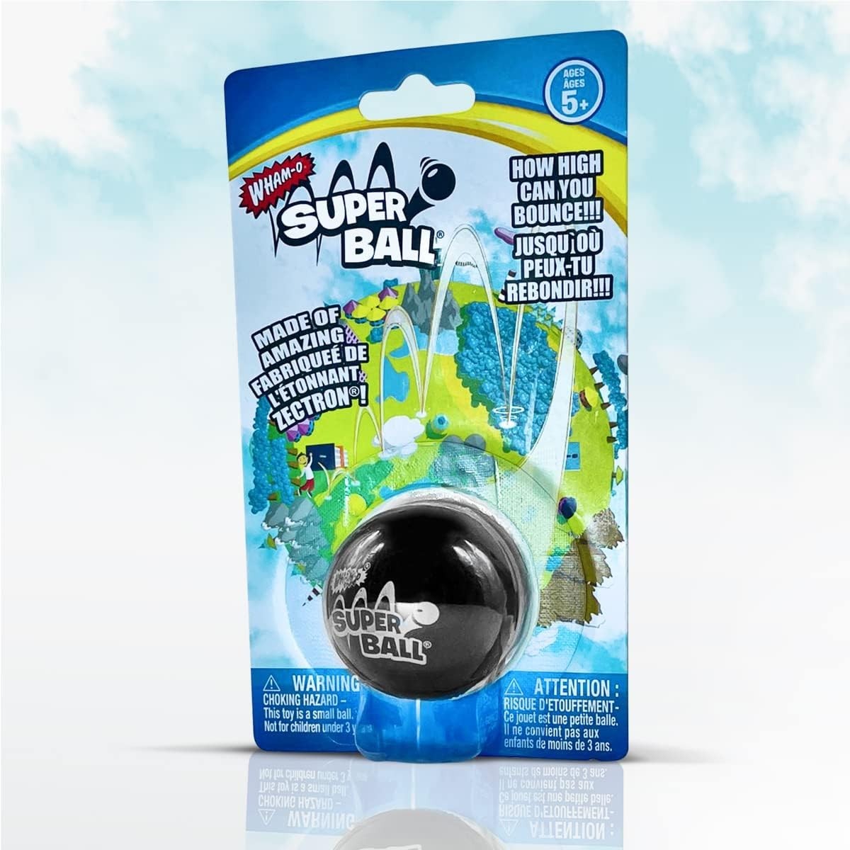 チタノタ　super ball GREELAX WHAM-O Original SuperBall BLACK Whamo Zectron Rubber Hi-Bounce