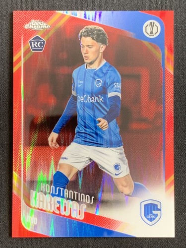 Konstantinos Karetsas 2025-26 Topps Chrome UCC Hongbao Red Base RC #150 -vc3