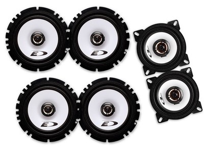 ALPINE 16,5cm/10cm Front/Heck Auto Lautsprecher Komplett-SET für VW (#753)