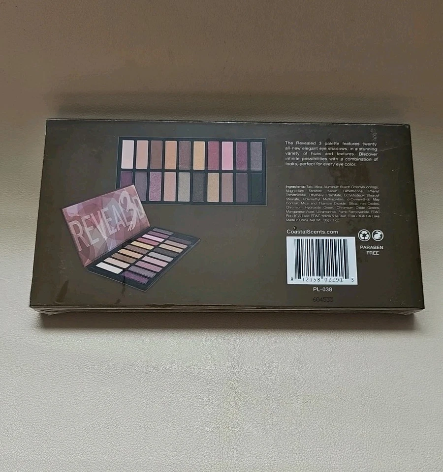 Coastal Scents Revealed 3 Eye Shadow Palette 20 Shades! - Image 2 of 4