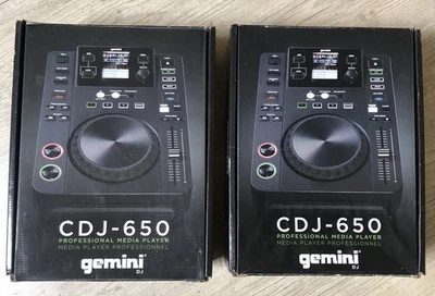 x2 Gemini CDJ-650 | CD - MP3 Player Tabletop CD USB Player DJ Equipment | CDJ650 - Photo 1/4
